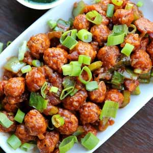 Chilli Soya Chunks Recipe