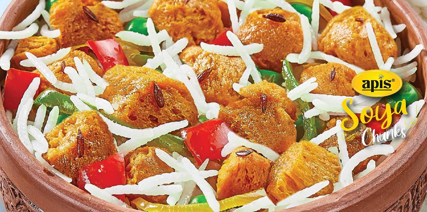 Soya Chunk Fried Rice